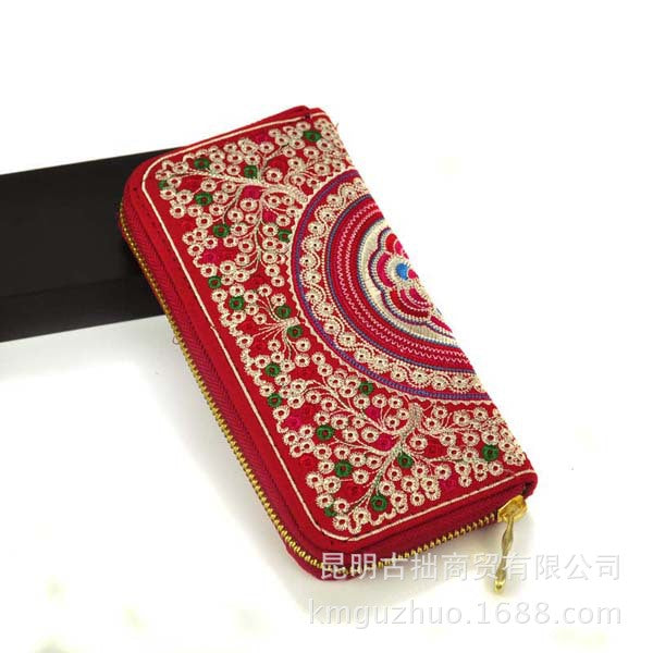 The Suri Embroidered Long Purse