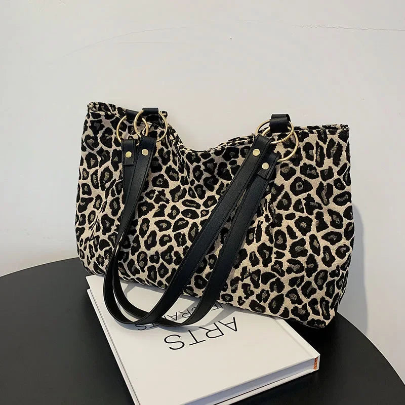 The Noa Leopard Hobo Bag