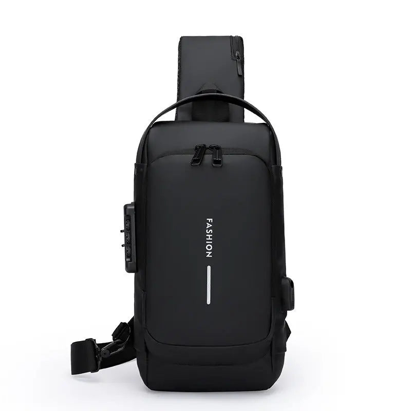 Anti-theft crossbody sling bag with password lock — Vessa Bags