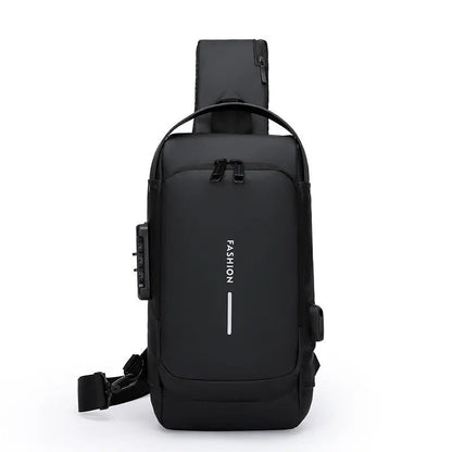 Anti-theft crossbody sling bag with password lock — Vessa Bags