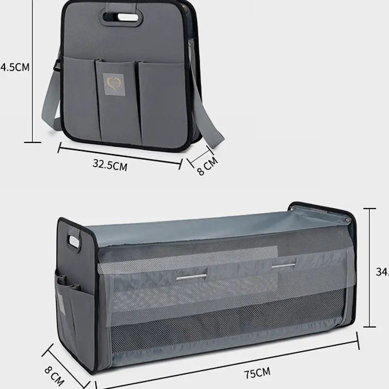 2-in-1 Baby Diaper Bag & Portable Crib – Stylish, Spacious & Travel-Friendly! - Trends Zone