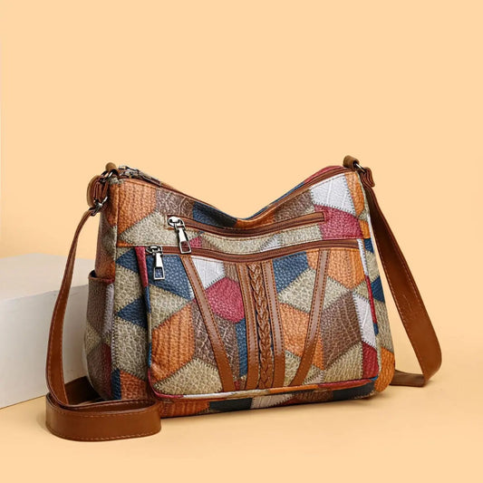 Large-capacity commuter crossbody bag with multiple pockets — Vessa Bags