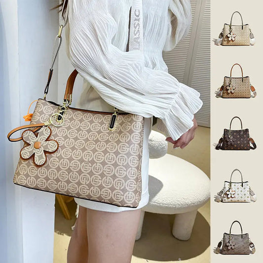 Floral charm tote bag — Vessa Bags