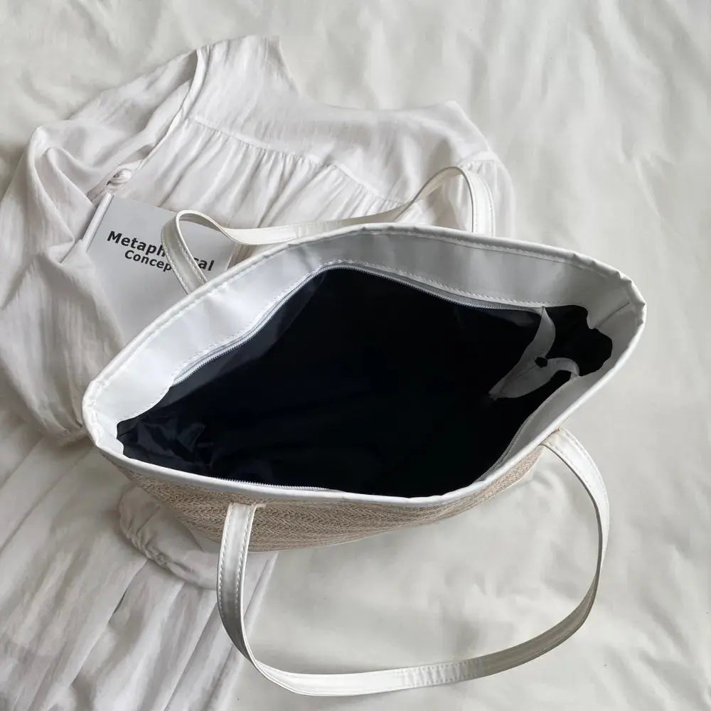 The Sol Straw Tote