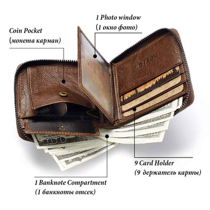 The Dane Short Zip Wallet