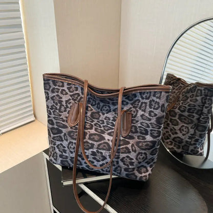 The Zola Leopard Shopper