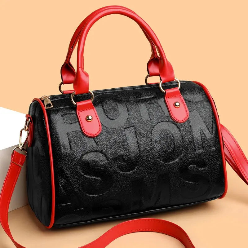 Vegan leather barrel crossbody bag — Vessa Bags