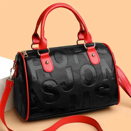 Vegan leather barrel crossbody bag — Vessa Bags
