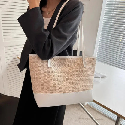 The Sol Straw Tote