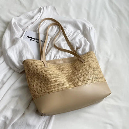 The Sol Straw Tote