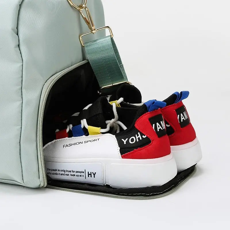 Weekender Duffel Bag – Gym Bag with Shoe Compartment - Trends Zone