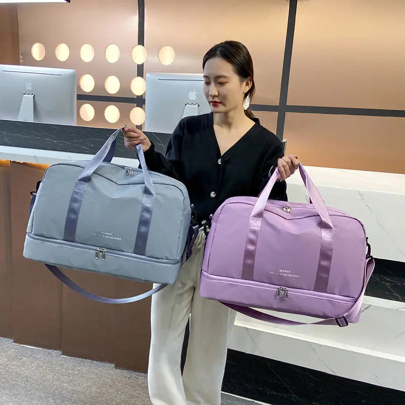 Large Waterproof Travel Tote – Dry/Wet Separation & Lightweight Carry-On Bag - Trends Zone