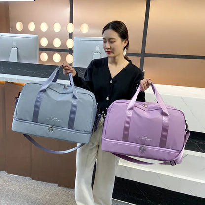 Large Waterproof Travel Tote – Dry/Wet Separation & Lightweight Carry-On Bag - Trends Zone