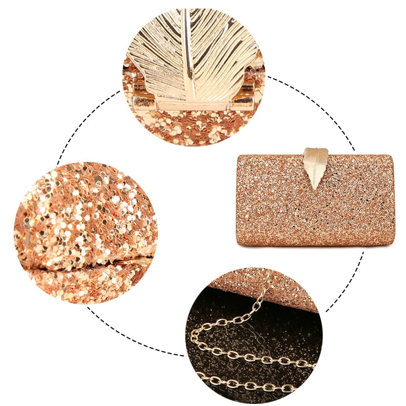 The Junia Sequin Evening Clutch