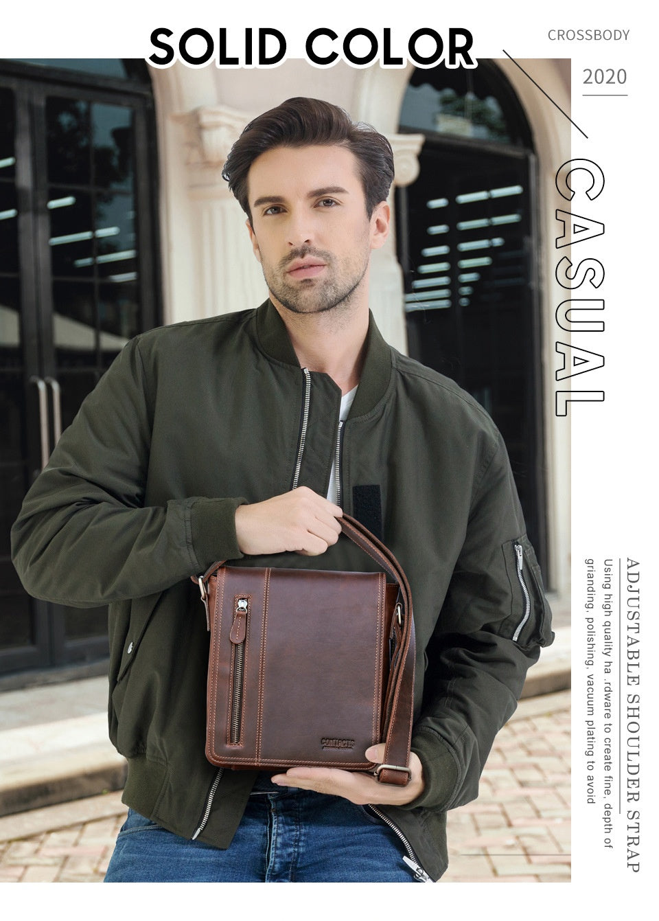 The Rufus Leather Crossbody
