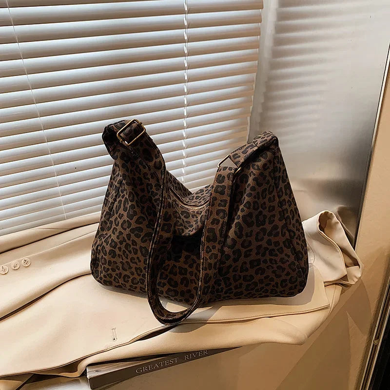 The Noa Leopard Hobo Bag