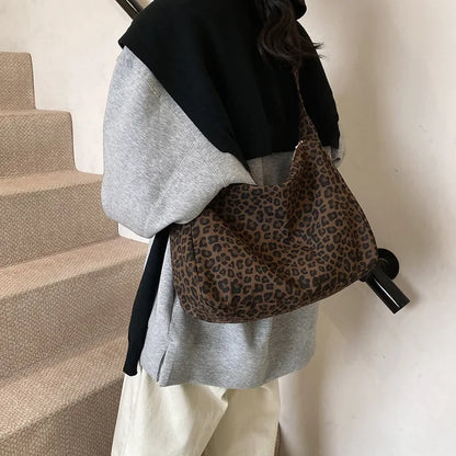 The Noa Leopard Hobo Bag