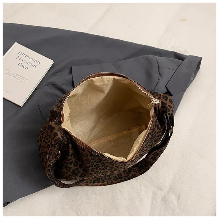 The Noa Leopard Hobo Bag