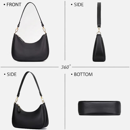 The Lyra Crescent Shoulder Bag