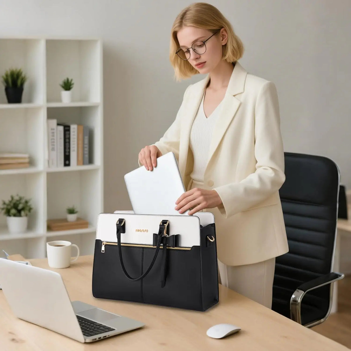 The Quinn Laptop Tote