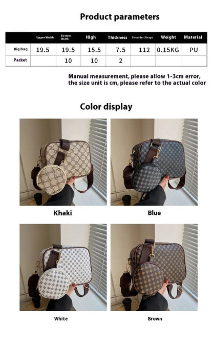 The Ilsa Plaid Crossbody Set