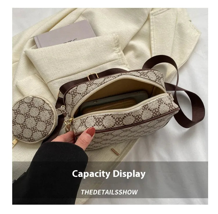 The Ilsa Plaid Crossbody Set