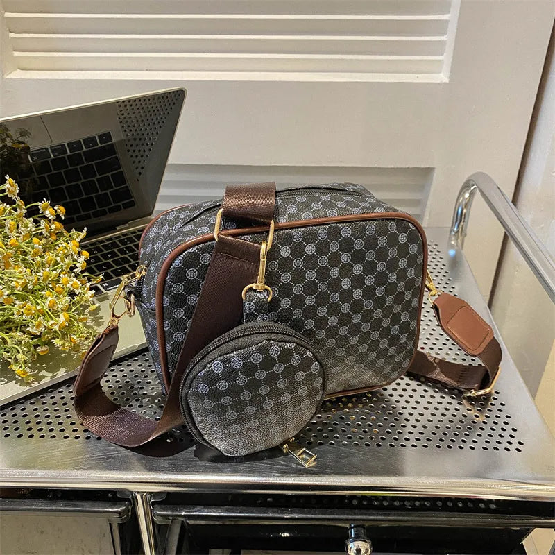 The Ilsa Plaid Crossbody Set