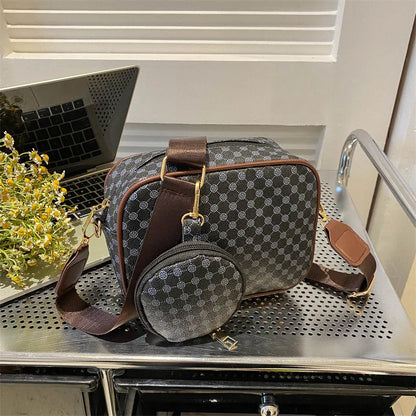 The Ilsa Plaid Crossbody Set