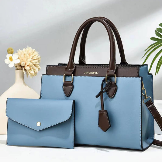 Large-capacity textured satchel bag — Vessa Bags