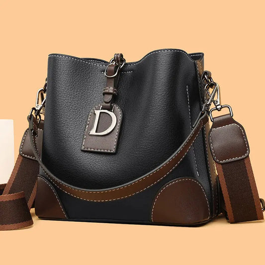 Retro bucket hand and shoulder crossbody bag — Vessa Bags