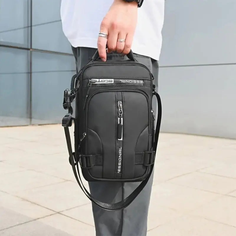 🎒 Men’s Multifunctional Crossbody Backpack | Stylish & Practical 💼 - Trends Zone