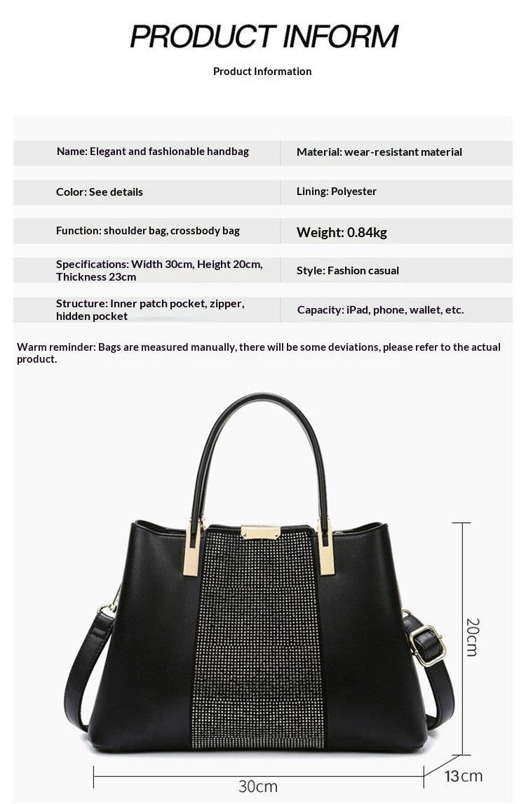 Womens Stylish High-Capacity Shoulder Bag