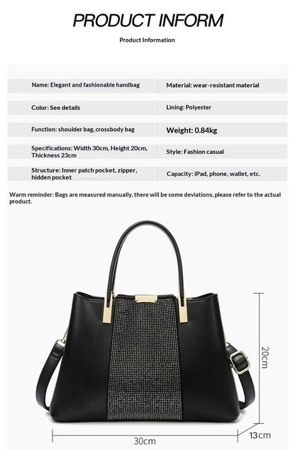 Womens Stylish High-Capacity Shoulder Bag