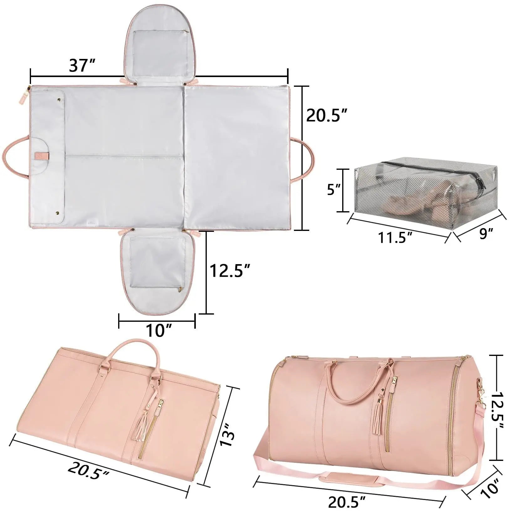 Waterproof Travel Duffle Bag - Foldable, Stylish & Spacious - Trends Zone